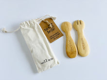 Load image into Gallery viewer, Kids Bamboo Spoon and Fork Set