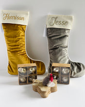 Load image into Gallery viewer, Luxury Gold Velvet Stocking - Personalised