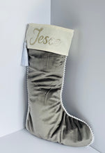 Load image into Gallery viewer, Luxury Red Velvet Stocking - Personalised