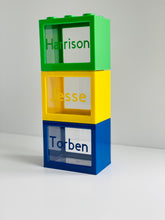 Load image into Gallery viewer, Black Lego Style Money Box - Personalised