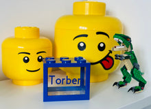 Load image into Gallery viewer, Black Lego Style Money Box - Personalised