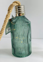 Load image into Gallery viewer, Light up Glass Bottle with Rope Hanger