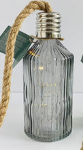 Load image into Gallery viewer, Light up Glass Bottle with Rope Hanger