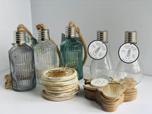 Load image into Gallery viewer, Light up Glass Bottle with Rope Hanger