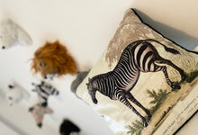 Load image into Gallery viewer, Vintage Safari Cushion - Zebra