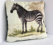 Load image into Gallery viewer, Vintage Safari Cushion - Zebra