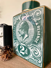 Load image into Gallery viewer, Vintage Style Postage Stamp Jar - Large - Teal