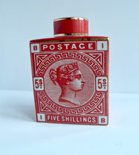 Load image into Gallery viewer, Vintage Style Postage Stamp Jar - Large - Burnt Orange