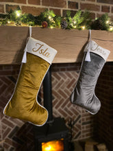 Load image into Gallery viewer, Luxury Silver Velvet Stocking - Personalised