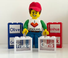 Load image into Gallery viewer, White Lego Style Money Box - Personalised