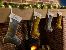 Load image into Gallery viewer, Luxury Silver Velvet Stocking - Personalised