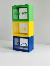 Load image into Gallery viewer, White Lego Style Money Box - Personalised
