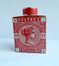 Load image into Gallery viewer, Vintage Style Postage Stamp Jar - Large - Burnt Orange
